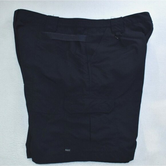 5.11 Tactical Taclite Pro 9 Mens Shorts Size 42 Navy Blue Rip Stop Cargo - Picture 1 of 13